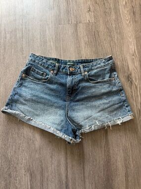 wild fable Distressed Blue Denim Jean Shorts high waisted